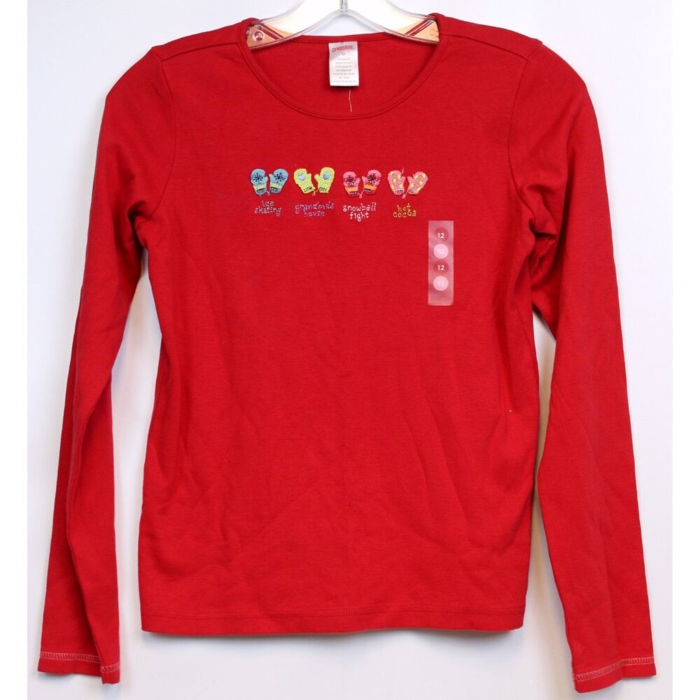 NWT 2005 Gymboree Sugar & Spice Mittens Girl Shirt Tee Winter Crochet Holiday